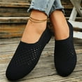 thumbnail image 4 of Miluxas Women's Flats Shoes Softable Slip On Round Toe Ballet Shoes Comfortable Dressy Knit Flat Black 8.5(41), 4 of 7