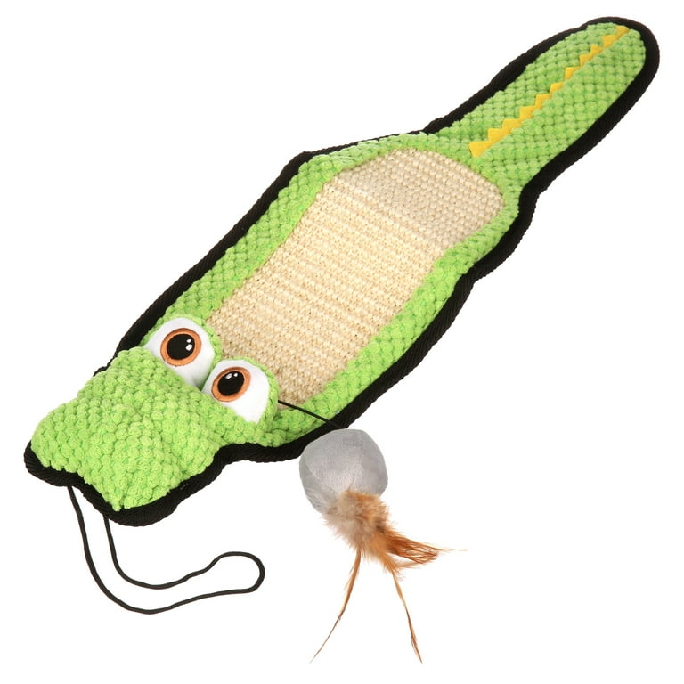 Hartz Cattraction Gator Scratch Cat Toy with Silver Vine and