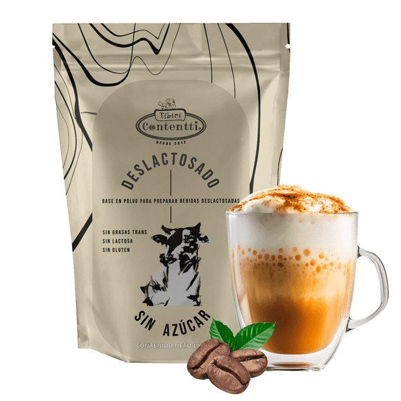 Cappuccino Clásico Deslactosado 0% Azúcar 1kg Tíbiri Contentti