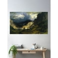 thumbnail image 2 of Albert Bierstadt - A Storm In The Rocky Mountains Mt Rosalie Poster Wall Art, Modern Wall Decor, 24x36 UNFRAMED, 2 of 2