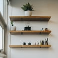 thumbnail image 5 of Floating Shelf Bracket 4Inch 4Pack Metal Triangle Shelf Bracket for Shelves White, 5 of 6