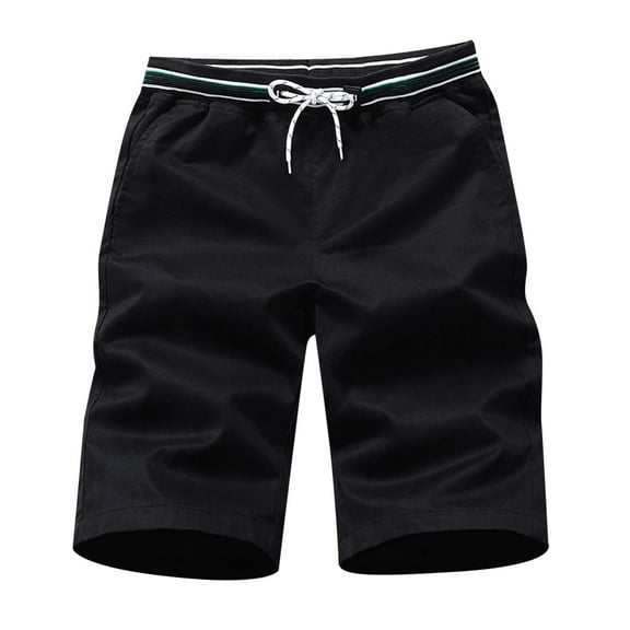 Dpytoraw Men's Fashionable Shorts Cotton Outdoor Shorts With Casual Shorts Black