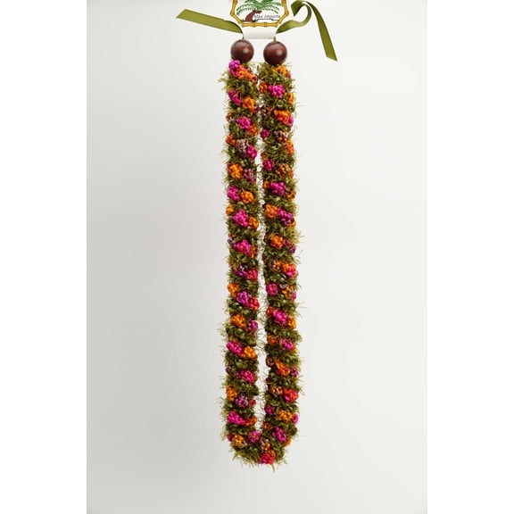 Funcraft Red & Brown Crochet Lei, 1 Each