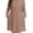 05Coffee, variant on Women's Plus Size Ribbed Knit Dress Long Sleeve Crew Neck Empire Waist Casual A-Line Dress with Pockets