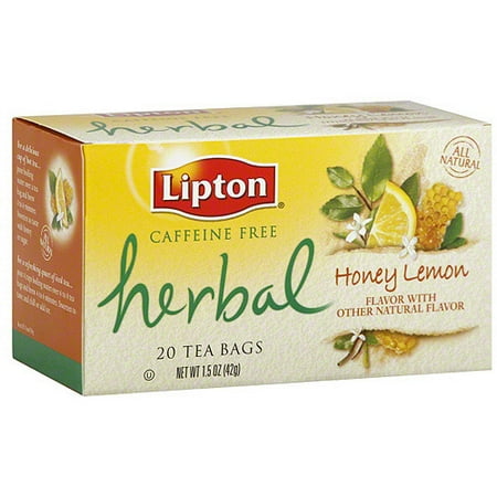 Lipton Herbal Honey Lemon Caffeine Free Tea Bags 20ct Pack Of 6 Lipton Herbal Honey Lemon Caffeine Free Tea Bags 20ct Pack Of 6