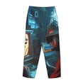 thumbnail image 3 of Lsque Underwater Office Diver Print Women's Pajama Pants, Lounge Pant - Comfortable Home Wear,Elastic Waistband, Stylish Design-X-Large, 3 of 9