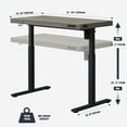thumbnail image 7 of 48" K305 Electric Height Adjustable Standing Desk, Grey Oak, 7 of 7