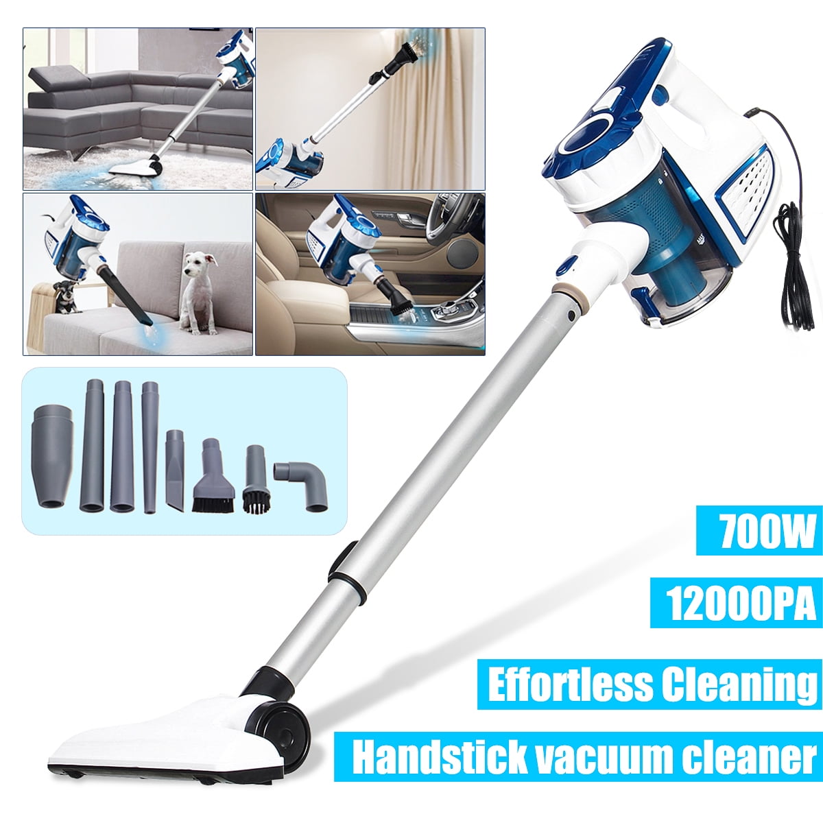 9 in 1 Handheld Vacuum Cleaner Wet&Dry Car Vacuum Cleaner Auto Cleaning