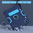 thumbnail image 7 of Dteck Case for iPad Pro 11 inch 2024,Shockproof Silicone + PC 3-Layer Protection Kickstand Case Heavy Duty Cover for iPad Pro 11-in. (M4) 2024,Navy+Blue, 7 of 7