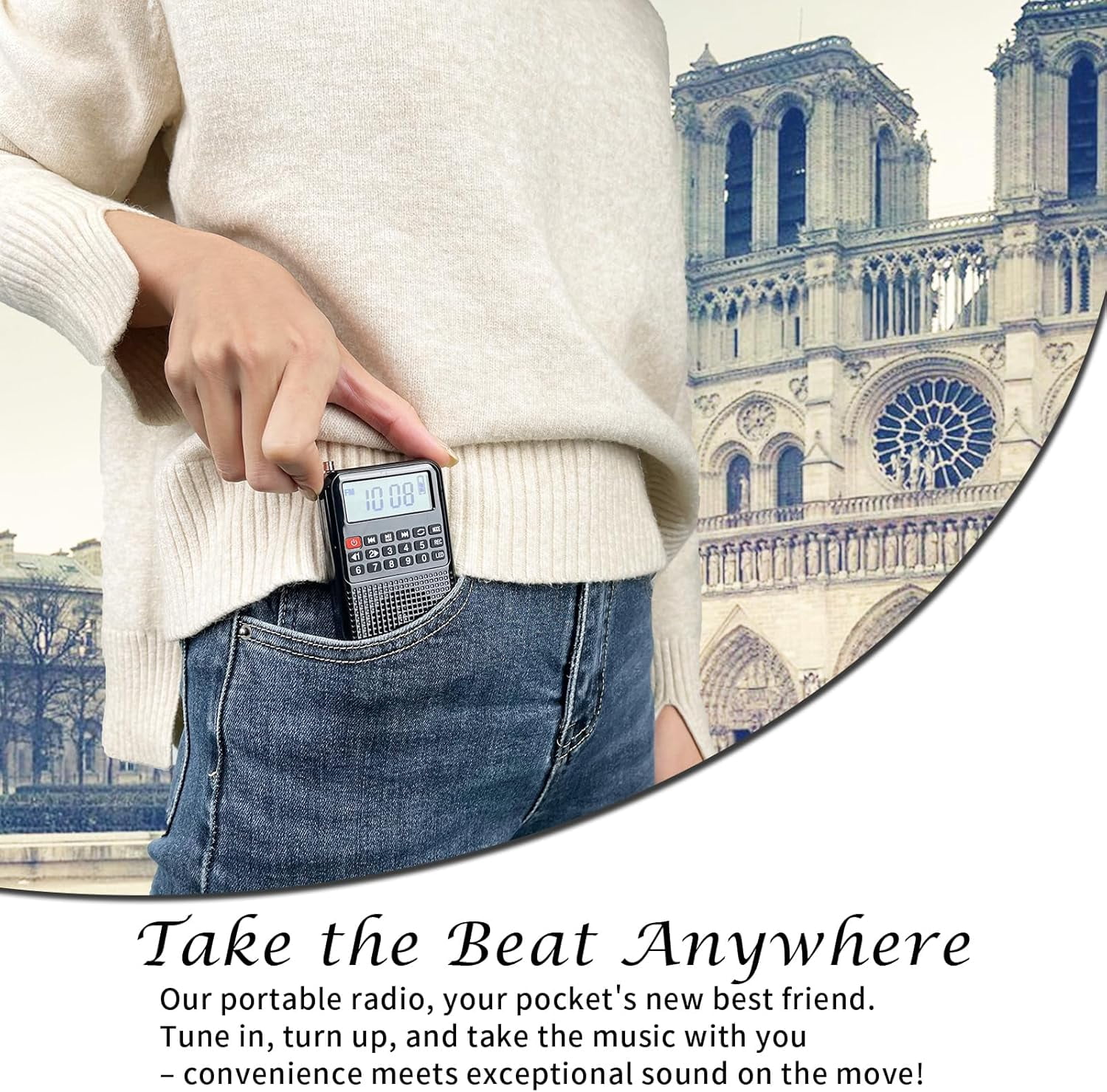 Portable AM/FM Radio with Bluetooth - Emergency Light, Flashlight, Voice Recorder, MicroSD Playback | Strong Signal, Rechargeable Battery for Home, Camping, Power Outages