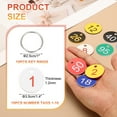 thumbnail image 2 of 10PCS Number Tags 1-10, Number Key Tags Plastic Numbered Tags Key Tags Keychain with Key Rings for Organizer Field Sales Hangers Clothes Labels ID Tag, White, 2 of 6