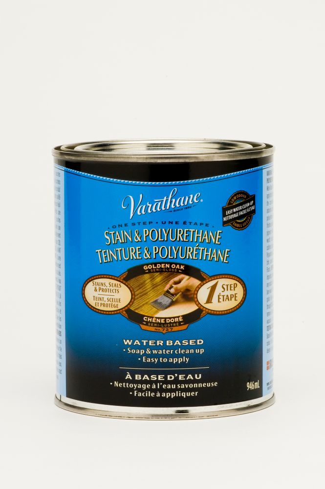Varathane Stain & Poly One Step WaterBased Stain & Polyurethane In