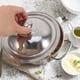 thumbnail image 4 of Tapas de olla universales para cocinar tapa de olla redonda de acero inoxidable cubierta de sartén de repuesto con asa tapa de sartén para utensilios de cocina 20 cm, 4 of 5