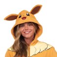 thumbnail image 3 of Pokemon Hoodie Women's Costume Character Zip-Up Hooded Costume Sweatshirt - Pikachu or Eevee, 3 of 5