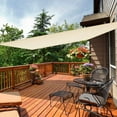 thumbnail image 2 of iCOVER Sun Shade Sail Canopy, 185GSM Fabric Permeable Pergolas Top Cover, for Outdoor Patio Lawn Garden Backyard Awning (13'x19'6", Beige), 2 of 5