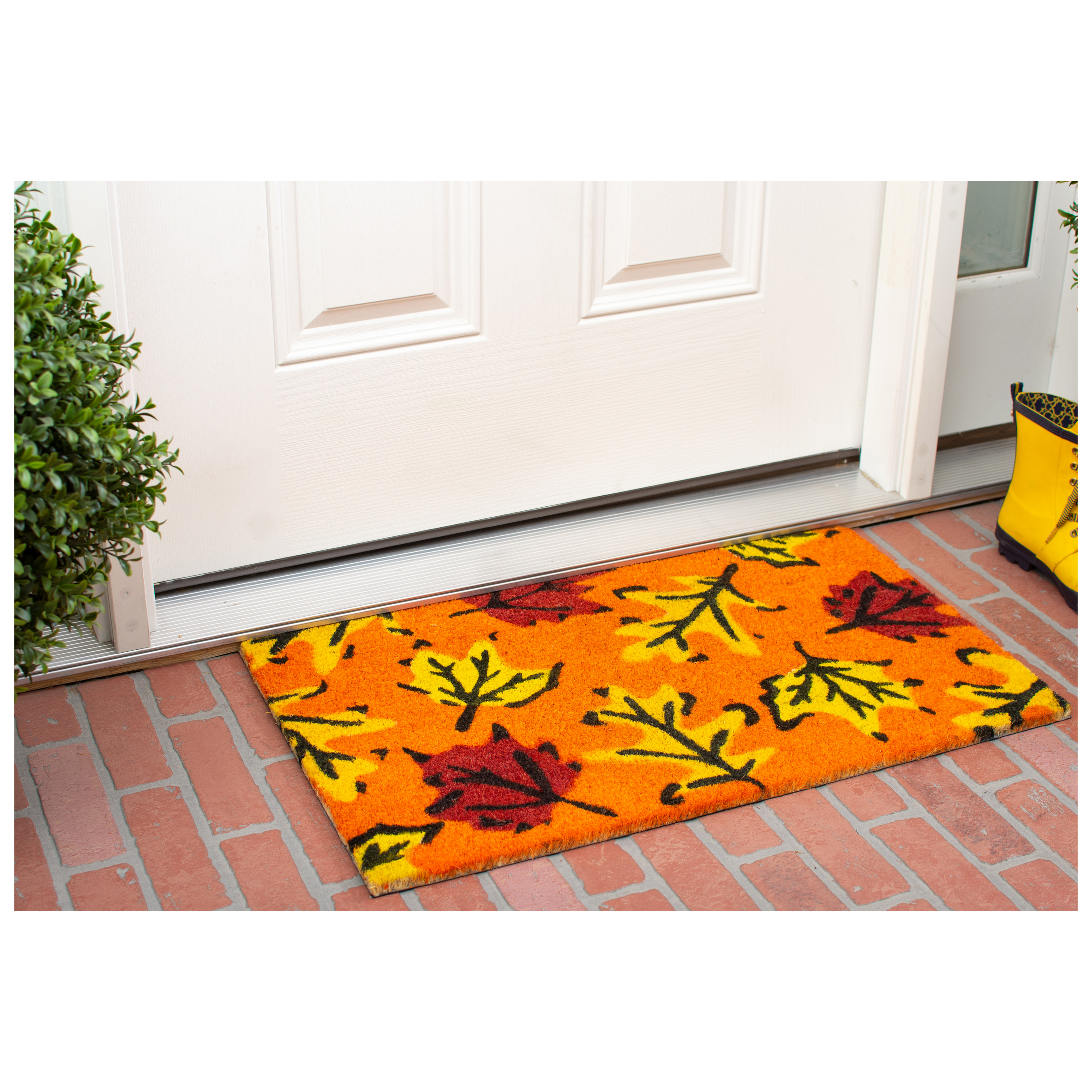 Calloway Mills Fall Leaves Outdoor Doormat
