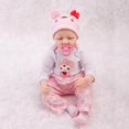 thumbnail image 1 of Muñeca Reborn Reborn Dreams, realista, rosa, 55 cm, con ropa, 1 of 1