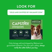 (2 pack) CAPSTAR (Nitenpyram) Fast-Acting Oral Flea Treatment for Large Dogs (over 25 lbs), 6 Tablets, 57 mg