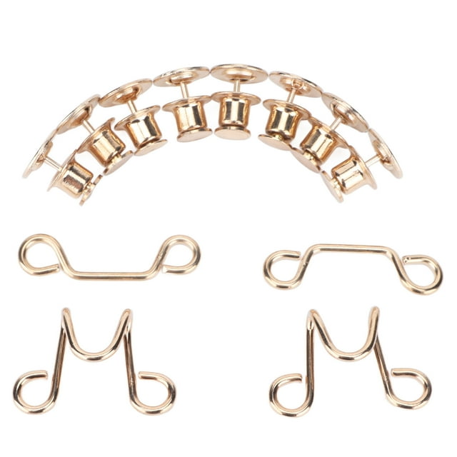 Pants Button Pins, Detachable Adjustable Waist Buckle For Skirts Collars For Sewing Gold