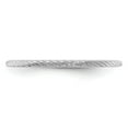 thumbnail image 4 of 10K White Gold 1.2mm Twisted Wire Pattern Stackable Band Size 4, 4 of 6