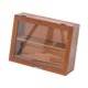 thumbnail image 4 of Gabinete de almacenamiento de escritorio, caja de madera para guardar cosméticos, retro, de 2 niveles, expositor de escritorio, estante para guardar b, 4 of 9