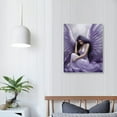 thumbnail image 3 of JRXY Aesthetic Posters Angels Crying Girls Wall Art Fallen Angels Purple Pictures Canvas Art Poster Bedroom Decor Frame-Style 12x16 in, 3 of 4