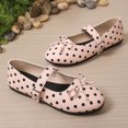 thumbnail image 6 of Women Casual Round Toe Lace Bow Buckle Festival Comfortable Walking Shoes Flat Ballet Style On Lightweight Breathable Non Daily Dressy, 6 of 9