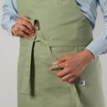 thumbnail image 5 of Now Designs Cotton Chef's Kitchen Apron, Solid Sage Green 28 x 32 in, 5 of 5