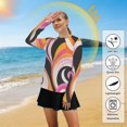 thumbnail image 5 of FORMRS Womens Long Sleeve Shirts UPF 50+ Sun Protection Quick Dry Fishing Hiking Tops, Size S-2XL, Swirling Circles, 5 of 8