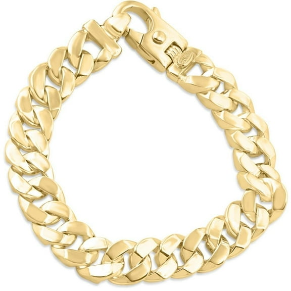 Pompeii Men's Cuban Link 14k Gold (90gram) or Platinum (144gram) 14mm Bracelet 9" (,)