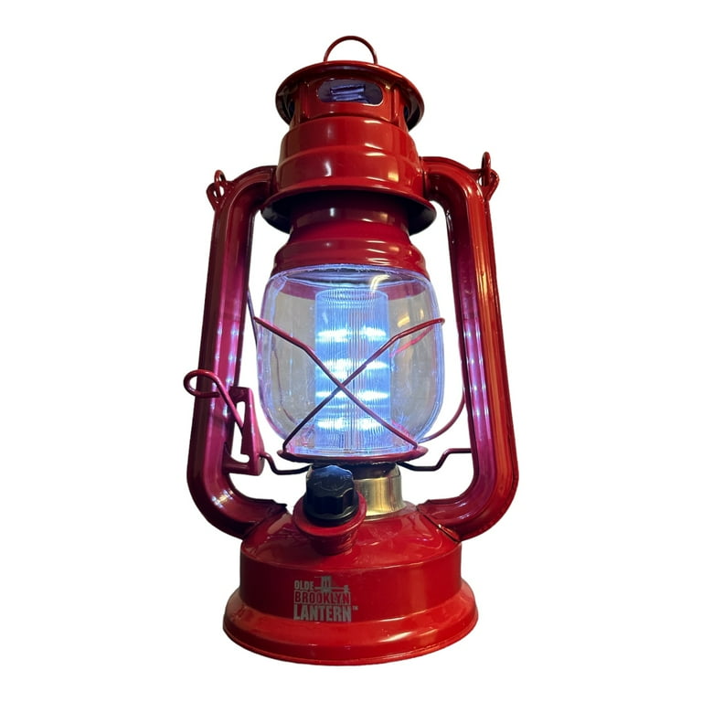 As Seen on TV, LED Lantern, Olde Brooklyn, Red Vintage-Inspired