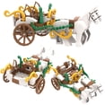 thumbnail image 2 of One MOC Building Block Set – Medieval Carriage & Chariot with Accessories – Small Particle Construction Kit for Scene Building, 2 of 10