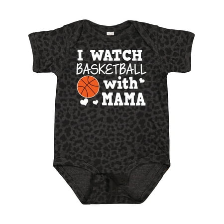 

Inktastic I Watch Basketball with Mama Gift Baby Boy Bodysuit