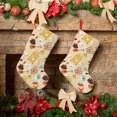 thumbnail image 6 of Bingfone Summer Travel Print Personalized Christmas Stocking - Snowman Design Large 18 inch,Family Holiday Season Decor, 6 of 8