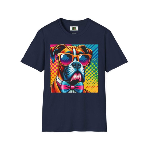 Boxer Glasses Pop Art2 Unisex Softstyle T-Shirt