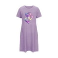 thumbnail image 5 of WJHWSX Womens Nightgown,Nightgowns for Women,Soft,Easy Care,Printed,Purple,2XL, 5 of 5