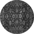thumbnail image 1 of Ahgly Company Indoor Round Oriental Gray Traditional Area Rugs, 5' Round, 1 of 4