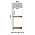 thumbnail image 2 of Mueble de Cocina Puerta-Refrigerador 1 Puerta Basculante Marrón/Crema Agata Madesa, 2 of 5