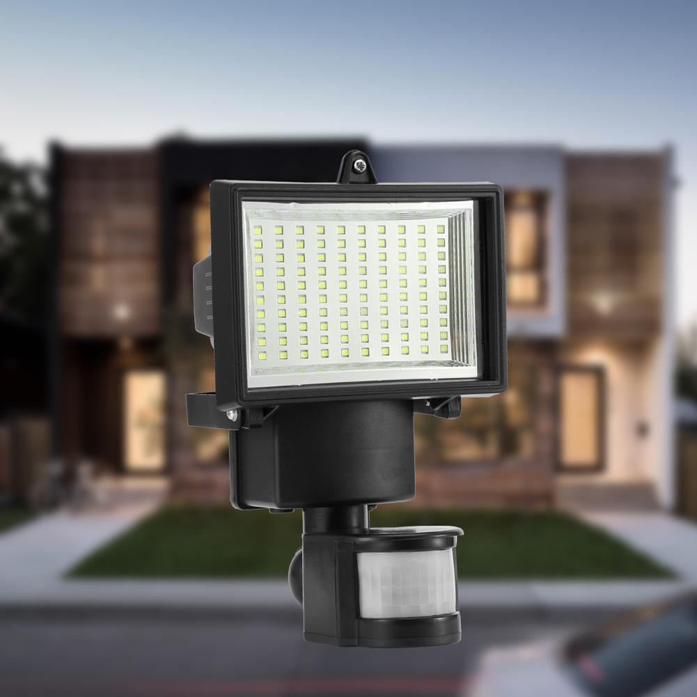 60/100 LED Solar Powered Sensor Light Security Flood Motion Outdoor Garden Lamp 