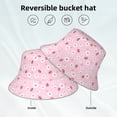 thumbnail image 2 of Fotbe Hand Drawn Strawberry Sombrero Tipo Pescador con Estampado – Sombrero de Sol de Algodón de Moda para Playa, Golf, Pesca, 2 of 5