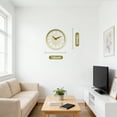 thumbnail image 3 of SANMADROLA Wall Clocks Battery Operated 12 Inch Silent Non Ticking Vintage Faux Wood Grain Cutout Decorative Clock for Home Decor Living Room Garden Farmhouse Office Kitchen Decoration, 3 of 9