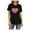 Black, variant on Aoochasliy Womens Tops Plus Size Short Sleeve Clearance T-Shirt Glittery Heart Graphic Valentine’s Day Short Sleeve Tees Tops