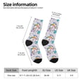 thumbnail image 2 of Vsdgher Unicorn DoingYoga Crew Socks for Men & Women, Breathable Casual Athletic Ankle Socks, 2 of 6