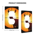 thumbnail image 2 of Duplex Light Switch Wall Plate 1-Gang Single Decorative Receptacle Outlet Covers - Target Deer Elk Hunting, 2 of 5