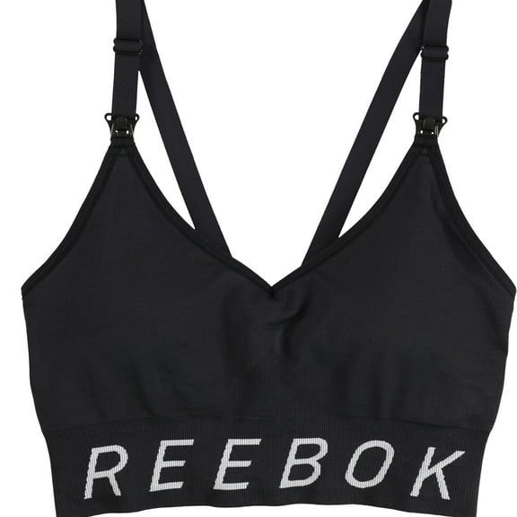 Reebok Womens Maternity Nursing Bra, Black, Small