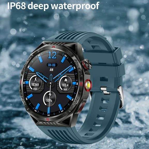 AZXY Smartwatch,Smart Watch for Android,Fitness Smart Watches,Bluetooth Sports Touchscreen Health Smart Watches for Women Men with Talk Call and Text,Waterproof Fitness Trackers,Blue
