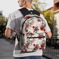 thumbnail image 2 of Wukai Rose Flowers Versatile Backpack:Spacious,Organized,Comfortable,Ideal for Travel and Everyday Use with Multiple Pockets and Padded Straps, 2 of 8