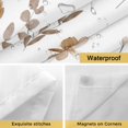 thumbnail image 4 of Spring Brown Wildflowers No Hooks Shower Curtain with Snap-in Liner Summer Eucalyptus Leaf Vintage Shower Curtains for Bathroom, Waterproof, Easy Install, Washable 72"x96", 4 of 9