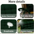 thumbnail image 5 of Outdoor Porch Swing Cushions, 4" thick patio swing cushions 3 Seater for outdoor furniture, Waterproof Bench Replacement Cushion with Ties(Ink green-63×40in), 5 of 6