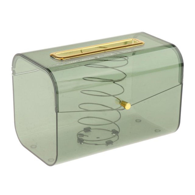 Caja dispensadora de pañuelos, caja de pañuelos faciales, organizador de servilletas para baño, dormitorio y oficina, 7.09 x 4.65 x 4.84 pulgadas. Verde Gloria Cubierta de tejido